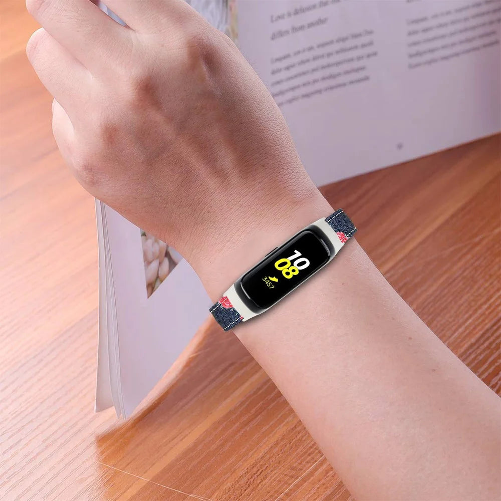 Genuine Leather Watch Strap for Samsung Galaxy Gear Fit SM-R70 - Style A - 5