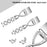 Diamond Decor Zinc Alloy Chain Watch Strap for Fitbit Charge 2 - Silver - 1