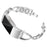 Diamond Decor Zinc Alloy Chain Watch Strap for Fitbit Charge 2 - Silver - 2