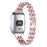Five Beads Two Rows Stainless Steel with Diamond Chain Watch Strap for Fitbit Versa Lite - Rose Gold - 1