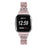 Five Beads Two Rows Stainless Steel with Diamond Chain Watch Strap for Fitbit Versa Lite - Rose Gold - 2