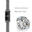 Zinc Alloy with Rhinestone Decor Watch Band for Fitbit Charge 4/3 - Black - 2