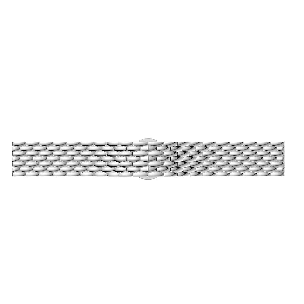 22mm Stainless Steel Dragon Skin Watch Band for Samsung Galaxy Watch 46mm/S3/S4 - Silver - 5