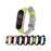 Bi-color Silicone Watch Band Replacement Strap for Xiaomi Mi Band 5/6/7 - Black - 3