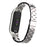 Three Beads Stainless Steel Watch Strap Replacement Band for Xiaomi Mi Band 5 - Silver - 5