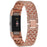 Metal Rhinestone Decor Watch Band for Fitbit Charge 2 - Rose Gold - 1