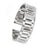 16mm Flat Head Stainless Steel with Buckle Watch Strap - Silver - 1