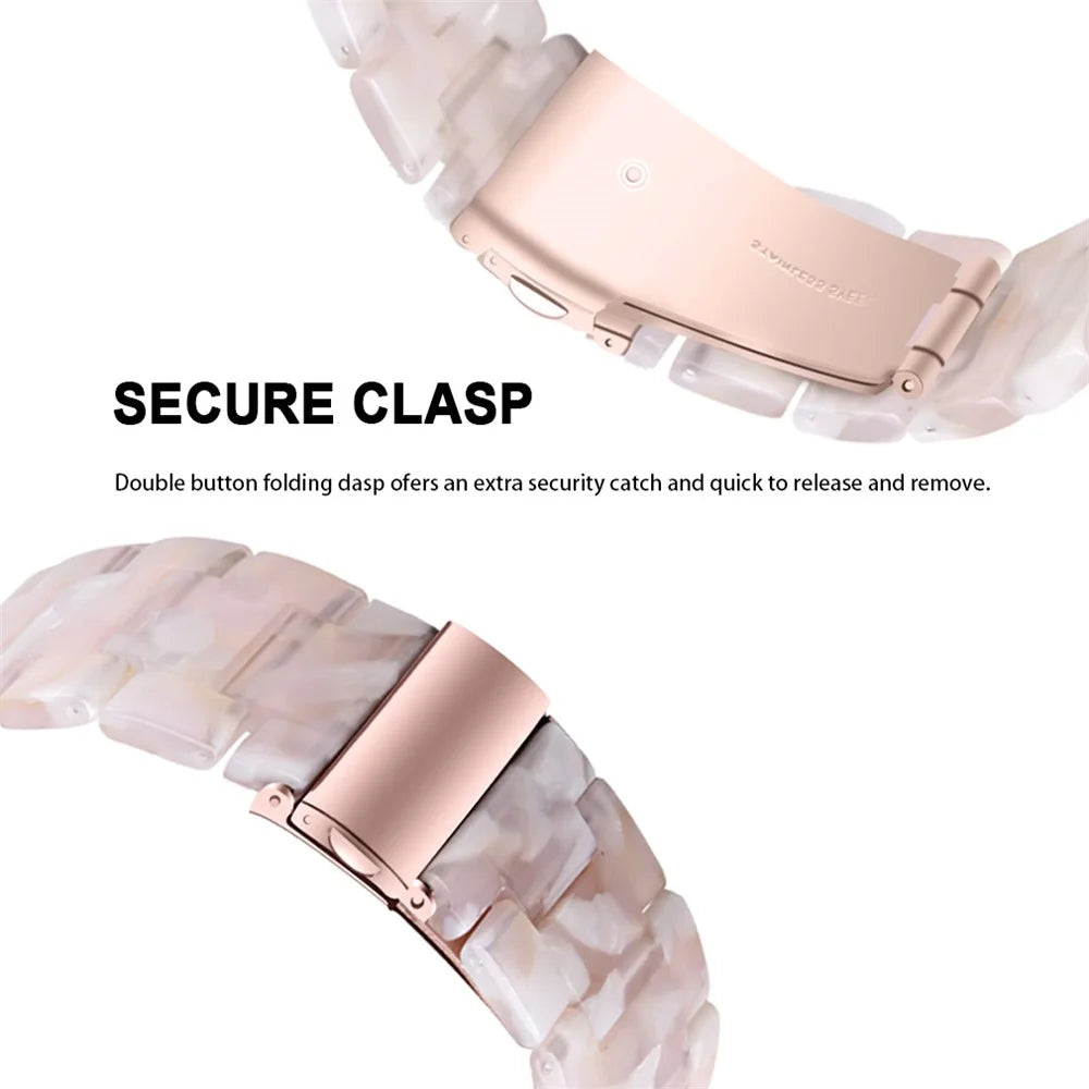 20mm Resin Watch Band for Samsung Galaxy Watch 42mm/Galaxy Active - Pink/White - 6