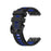 Bi-color Silicone Smart Watch Strap for Garmin Fenix 6X/Fenix 5X, Replacement Adjustable Wrist Band - Black/Blue - 1