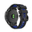 Bi-color Silicone Smart Watch Strap for Garmin Fenix 6X/Fenix 5X, Replacement Adjustable Wrist Band - Black/Blue - 2