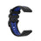 Bi-color Silicone Smart Watch Strap for Garmin Fenix 6X/Fenix 5X, Replacement Adjustable Wrist Band - Black/Blue - 3
