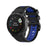 Bi-color Silicone Smart Watch Strap for Garmin Fenix 6X/Fenix 5X, Replacement Adjustable Wrist Band - Black/Blue - 6