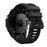 Horizontal Streak with Black Triangle Buckle Silicone Watch Band for Garmin Fenix 5X - Black - 2