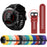 Horizontal Streak with Black Triangle Buckle Silicone Watch Band for Garmin Fenix 5X - Black - 6