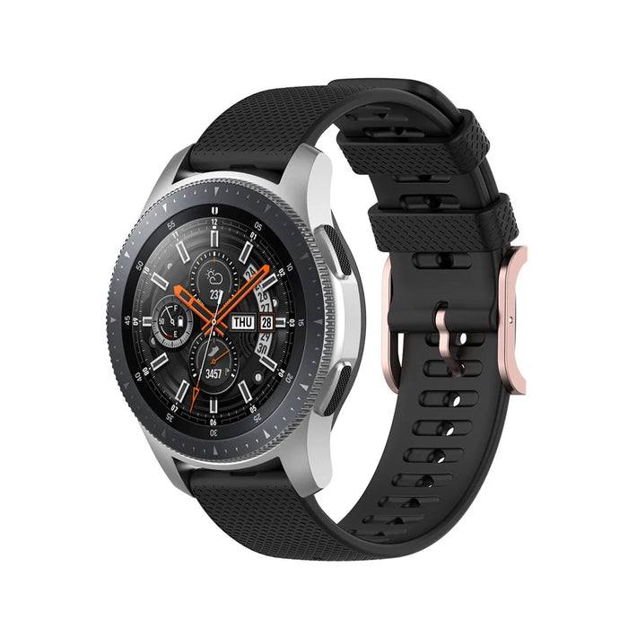 Dot Pattern Silicone Smart Watch Band 22mm for Samsung Galaxy Watch3 45mm/Galaxy Watch 46mm - Black - 2