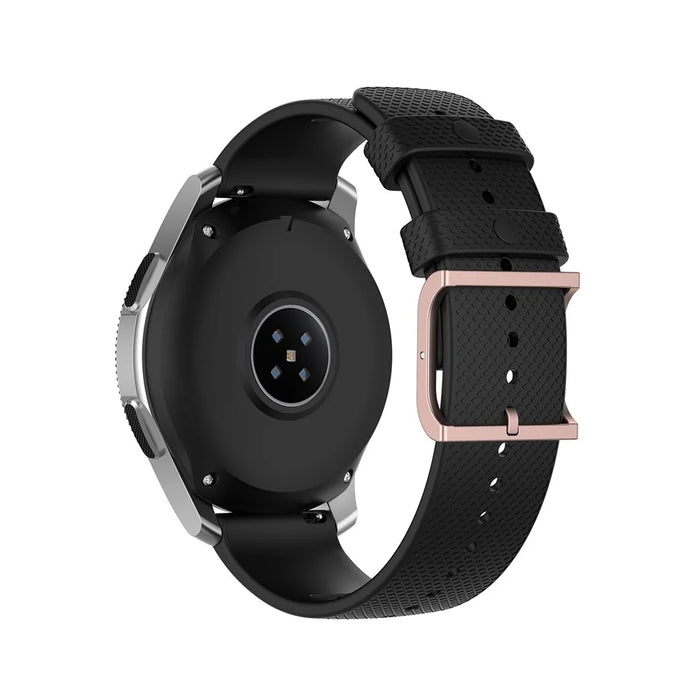 Dot Pattern Silicone Smart Watch Band 22mm for Samsung Galaxy Watch3 45mm/Galaxy Watch 46mm - Black - 3