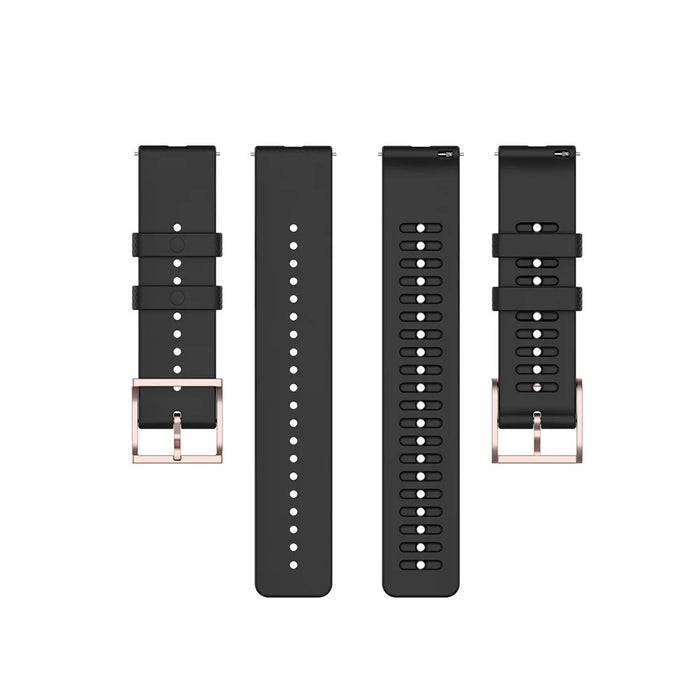 Dot Pattern Silicone Smart Watch Band 22mm for Samsung Galaxy Watch3 45mm/Galaxy Watch 46mm - Black - 5