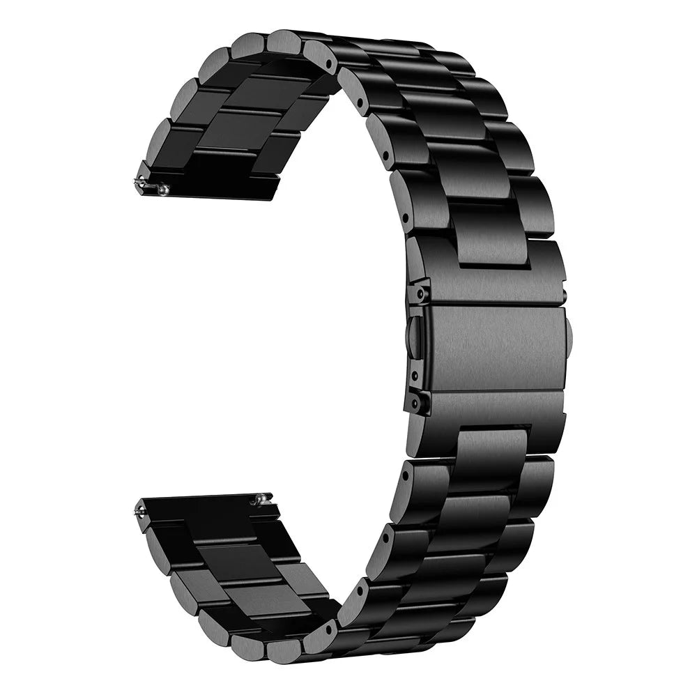 Stainless Steel Smart Watch Band Replacement Wrist Strap for Samsung Galaxy Watch3 45mm - Black - 2