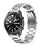 For Samsung Galaxy Watch3 45mm Stainless Steel Smart Watch Band Replacement Strap with Folding Clasp Closure - Silver - 3