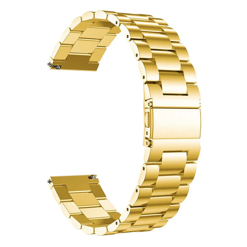 Stainless Steel Smart Watch Band Replacement for Samsung Galaxy Watch3 41mm - Gold - 1