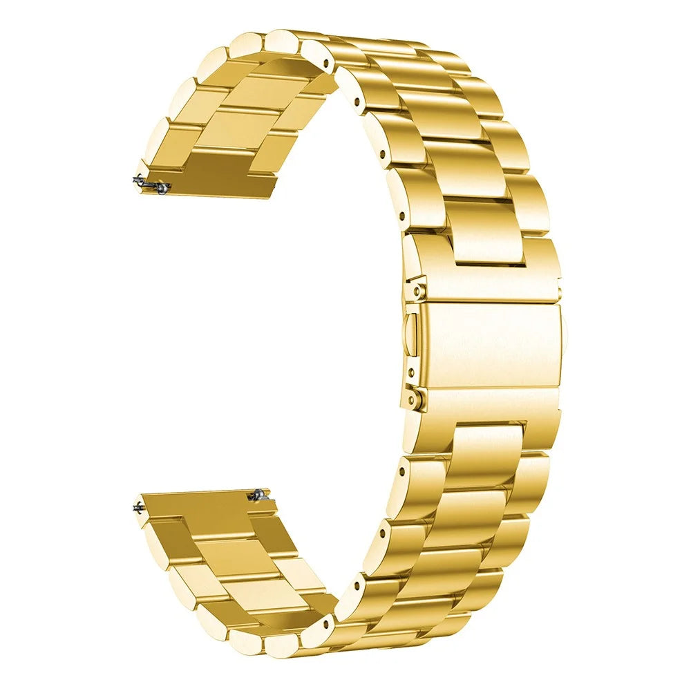 Stainless Steel Smart Watch Band Replacement for Samsung Galaxy Watch3 41mm - Gold - 1