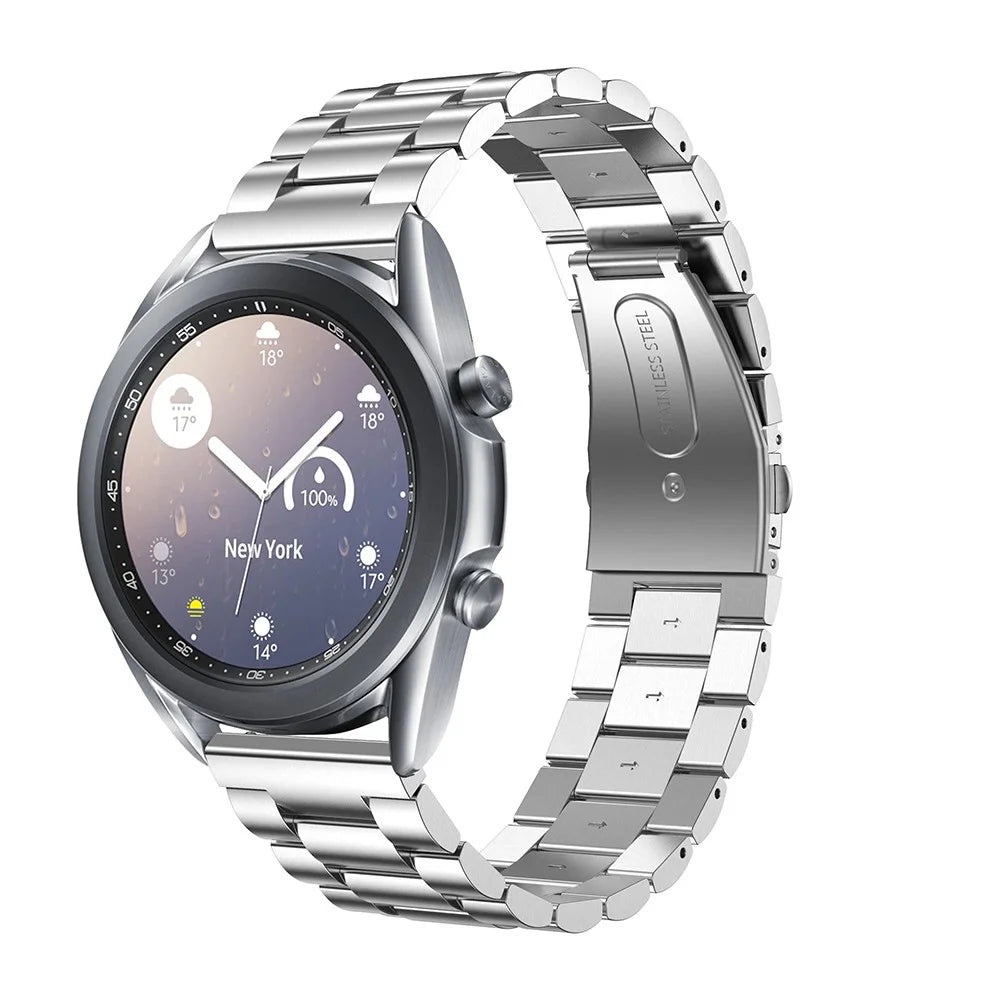 Stainless Steel Smart Watch Band Replacement for Samsung Galaxy Watch3 41mm - Silver - 3