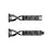 X-Shape Rhinestone Decor Stainless Steel Smart Watch Strap for Samsung Galaxy Watch3 45mm - Black - 5