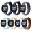 Pure Color Genuine Leather Watch Band for Fitbit Versa 3 - Black - 4