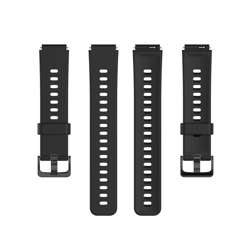 Soft Silicone Watch Strap Replacement 16mm for Huawei TalkBand B3 / B6 - Black - 5