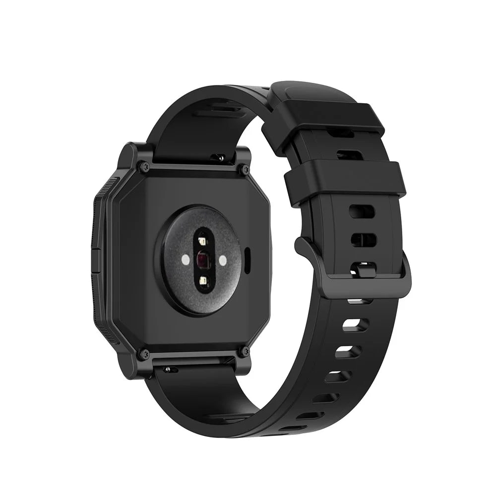 Soft Silicone Watch Strap Replacement 20mm for Amazfit Neo - Black - 5