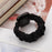 Hair Band Printed Fabric Watch Band for Fitbit Versa 3/Sense - Black - 1