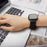 Hair Band Printed Fabric Watch Band for Fitbit Versa 3/Sense - Black - 6