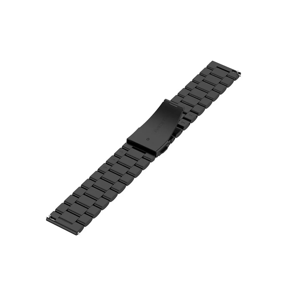 24mm Stainless Steel Watch Replacement Band - Black - 4