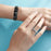 Rhinestone Decor Zinc Alloy Smart Watch Band Strap Replacement for Fitbit Charge 2 - Black - 5
