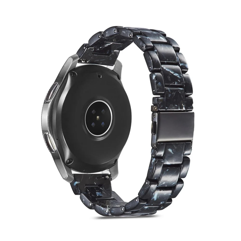 22mm Resin Replacement Watch Band for Huawei Watch GT/GT2/GT2e 46mm etc. - Black - 2