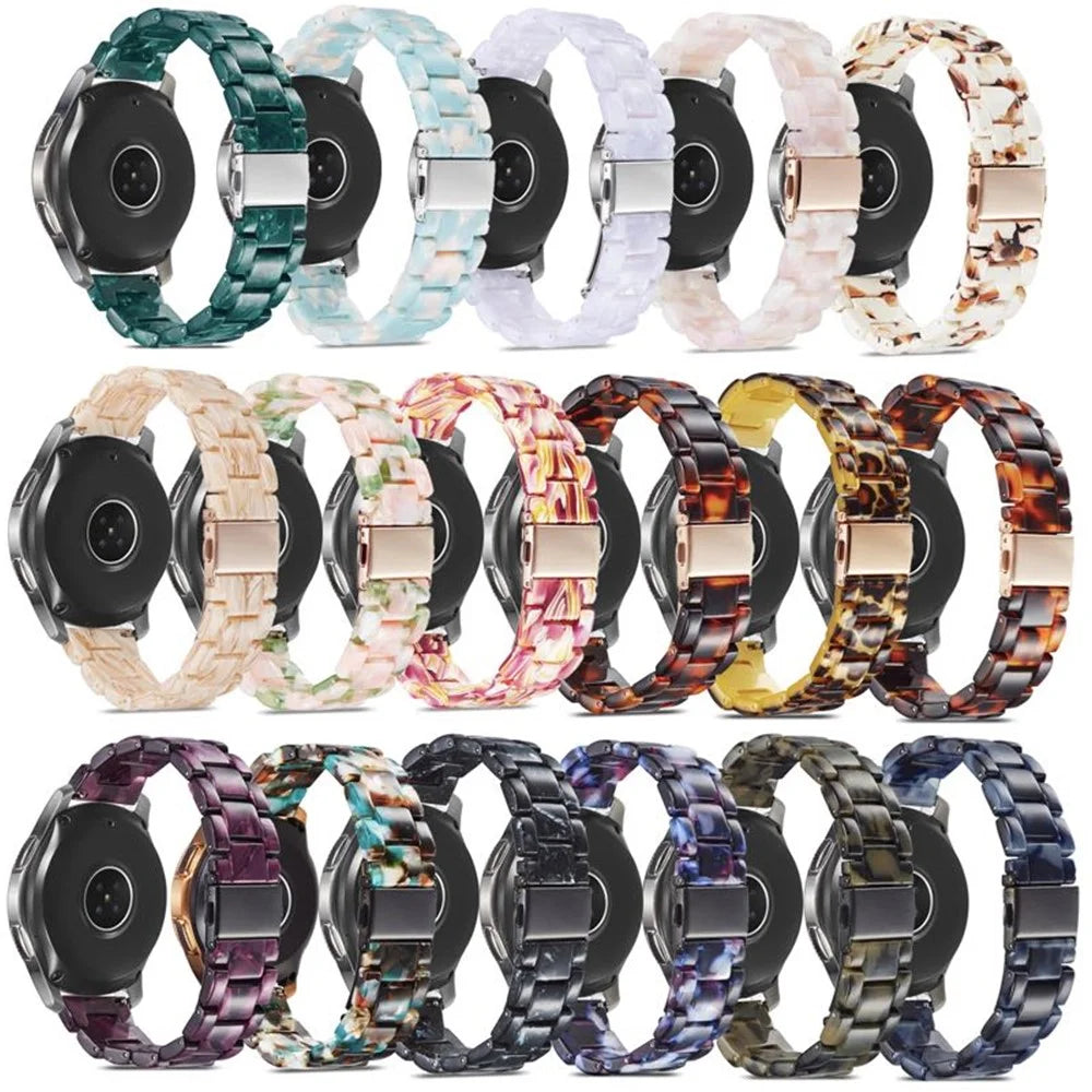 22mm Resin Replacement Watch Band for Huawei Watch GT/GT2/GT2e 46mm etc. - Black - 4