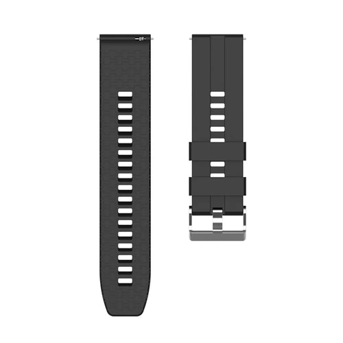 Fashion Silicone Watch Strap 22mm for Xiaomi Haylou Solar Smart Watch - Black - 1