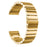 Single Row Stainless Steel Smart Watch Band Replacement for Fitbit Versa 3 - Gold - 1