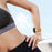 Single Row Stainless Steel Smart Watch Band Replacement for Fitbit Versa 3 - Gold - 5