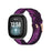 Replace Strap for Fitbit Versa 3/Sense Nylon Canvas Watch Band - Purple Stripes - 2