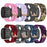 Replace Strap for Fitbit Versa 3/Sense Nylon Canvas Watch Band - Purple Stripes - 7