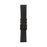 22mm Stitching Decor Leather Coated TPU Watch Band - Black - 2