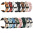 22mm Stitching Decor Leather Coated TPU Watch Band - Black - 4