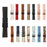 22mm Stitching Decor Leather Coated TPU Watch Band - Black - 5