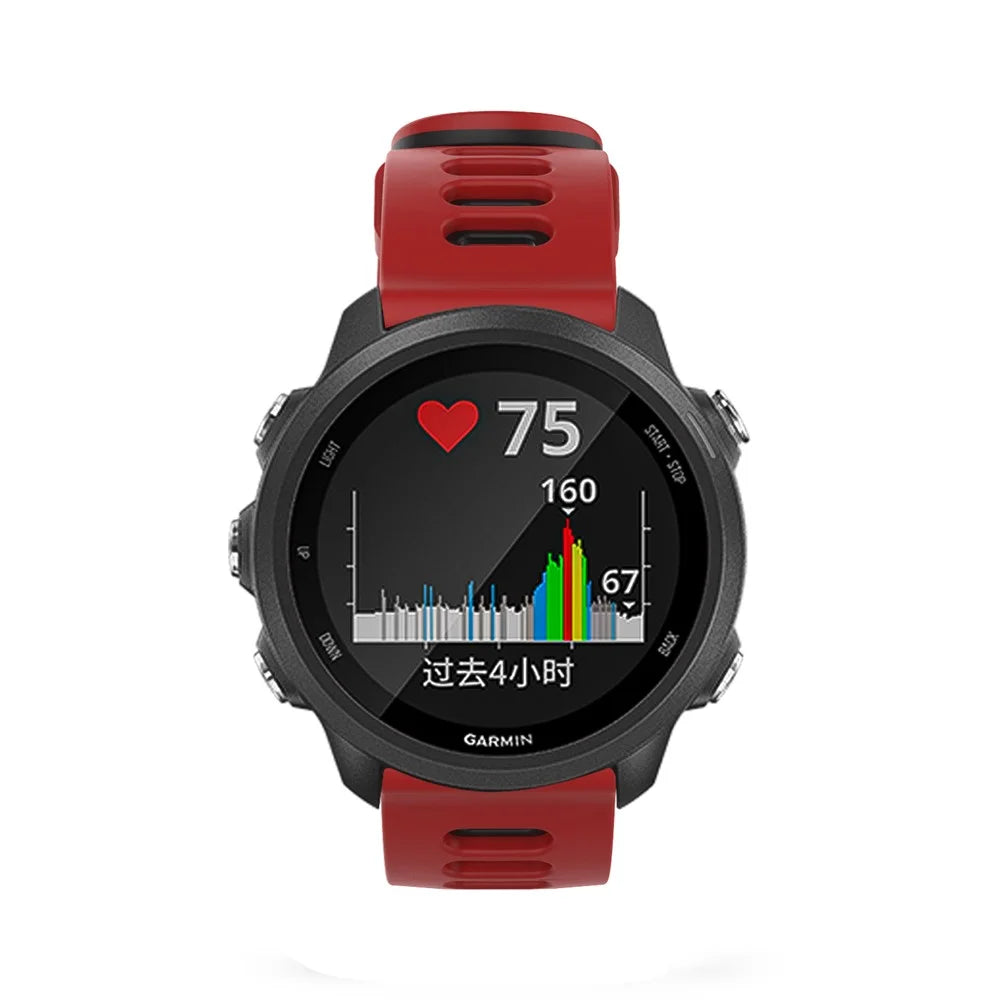 22mm Dual-colors Silicone Strap for Samsung Galaxy Watch 46mm, Adjustable Watch Replace Band - Red/Black - 3
