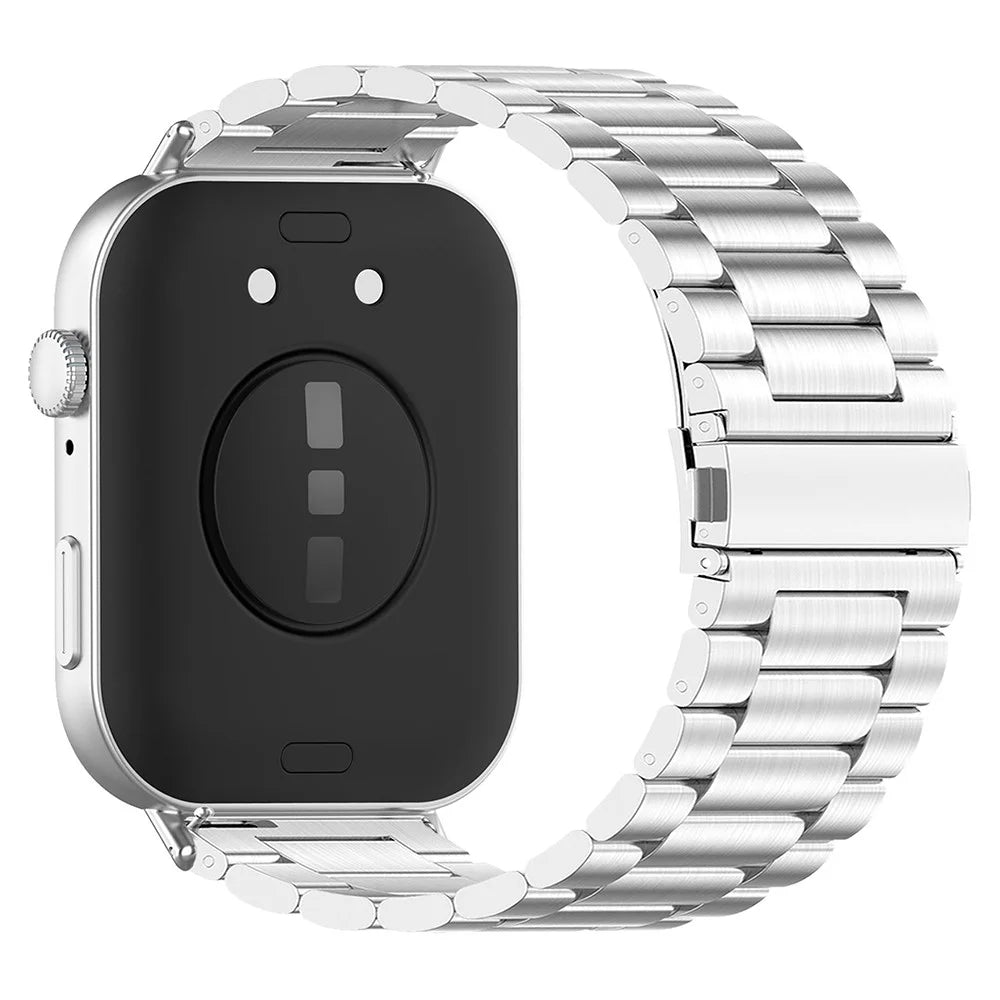 For Huawei Watch Fit 3 Stainless Steel Strap Smart Watch Replacement Band with Tool - Silver - 1