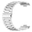 For Huawei Watch Fit 3 Stainless Steel Strap Smart Watch Replacement Band with Tool - Silver - 2