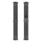 For Huawei Watch Fit 3 Replacement Band 3-Bead Stainless Steel Watch Strap with Tool - Black - 3