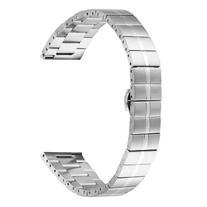 For Huawei Watch 2 Stainless Steel Smartwatch Strap Slim Wrist Band - Silver - 1