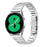 For Garmin Approach S40 / Forerunner 158 Stainless Steel Strap Line Design Replacement Wrist Band - Silver - 2